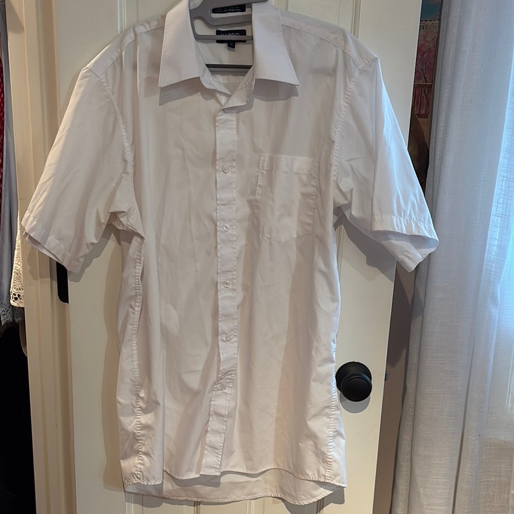 Men's White Short Sleeve Shirt